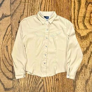 Vintage 90’s Circle T Roughrider Pearl Snap Button Down Western Shirt